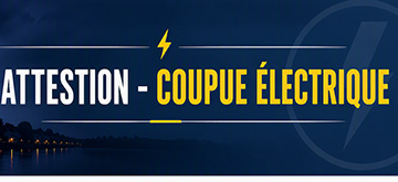 Attestation – Coupure électrique de juin 2026