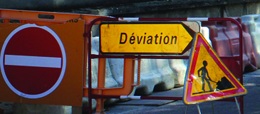 25 nov. -> 16 déc. : travaux giratoire RD 154
