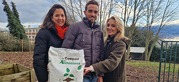Des biodéchets dans les cantines au compost dans le potager 